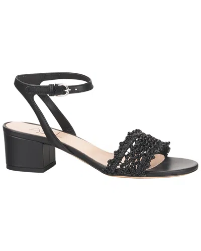 Agl Attilio Giusti Leombruni Agl Lala Sandal Straw Leather Sandal In Black