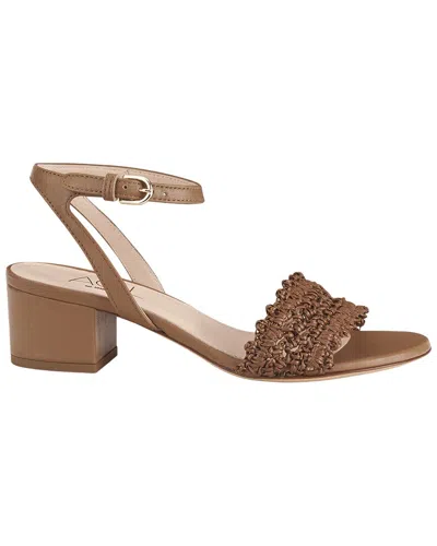 Agl Attilio Giusti Leombruni Agl Lala Sandal Straw Leather Sandal In Brown
