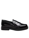 Agl Attilio Giusti Leombruni Agl Leather Loafer With Vamp In Black