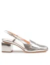 Agl Attilio Giusti Leombruni Agl Leather Moccasin With Metallic Effect In Gold/sand