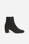 Agl Attilio Giusti Leombruni Agl Lynn Water-resistant Velour Bootie In Black