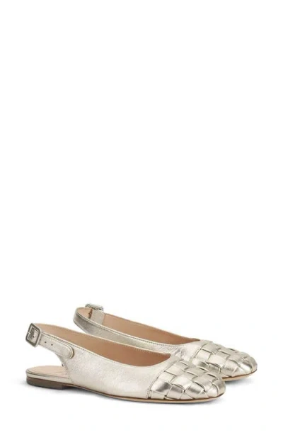 Agl Attilio Giusti Leombruni Agl Mara Wave Slingback Cap Toe Flat