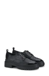 Agl Attilio Giusti Leombruni Agl Mary Quilted Leather Derby In Nero-nero-nero
