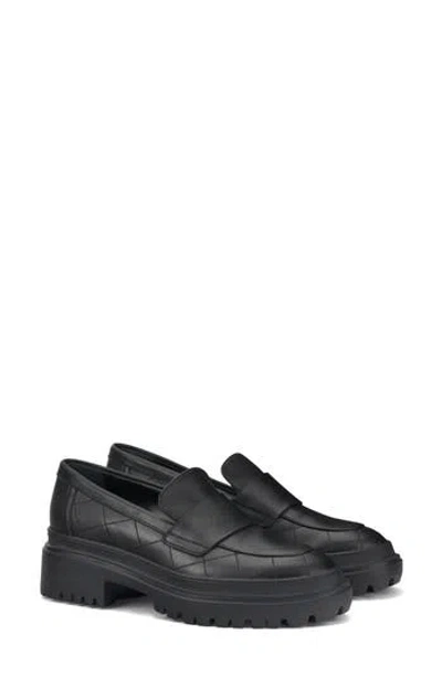 Agl Attilio Giusti Leombruni Agl Mary Soft Platform Loafer In Nero