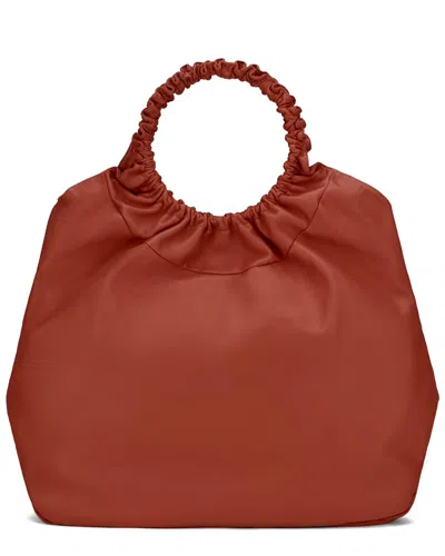 Agl Attilio Giusti Leombruni Agl Max Gretty Leather Tote In Burgundy