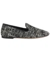 Agl Attilio Giusti Leombruni Agl Melange Flat Loafer In Black