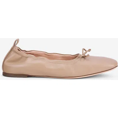 Agl Attilio Giusti Leombruni Agl Memy Nappa Ballet Flat In Neutral
