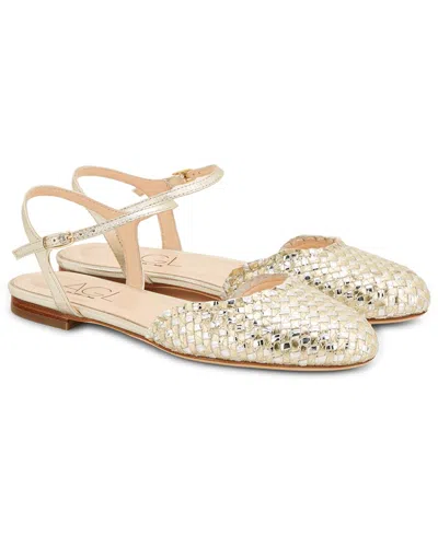 Agl Attilio Giusti Leombruni Agl Milly Upcycle Leather Ballet Flat In White