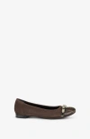 Agl Attilio Giusti Leombruni Agl Monika Cap Toe Ballet Flat In Brown
