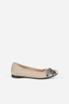Agl Attilio Giusti Leombruni Agl Monika Cap Toe Ballet Flat In Neutral
