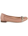 Agl Attilio Giusti Leombruni Agl Monika Leather Ballet Flat In Brown