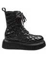Agl Attilio Giusti Leombruni Quilted Leather Softy Lowboot Ankle Boot In Black Color In Black