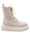 Agl Attilio Giusti Leombruni Agl Quilted Leather Ankle Boot In Sand