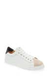 Agl Attilio Giusti Leombruni Women's Sade Lace Up Color Blocked Low Top Sneakers In White W/black