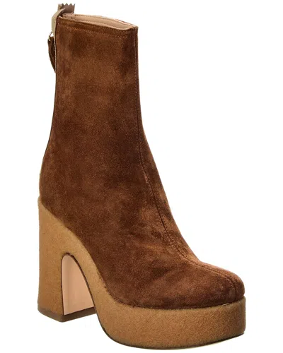 Agl Attilio Giusti Leombruni Agl Shan Suede Boot In Brown