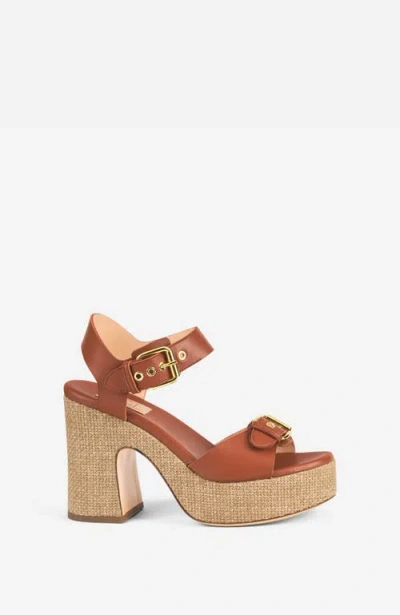 Agl Attilio Giusti Leombruni Agl Sista Buckles Platform Sandal In Multi