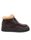 Agl Attilio Giusti Leombruni Agl Suede Lace-up Shoe In Brown