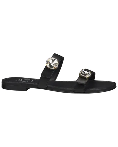 Agl Attilio Giusti Leombruni Agl Summer Stones Leather Slides In Purple
