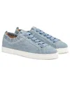 Agl Attilio Giusti Leombruni Women's Suzie Denim Print Lace Up Low Top Sneakers