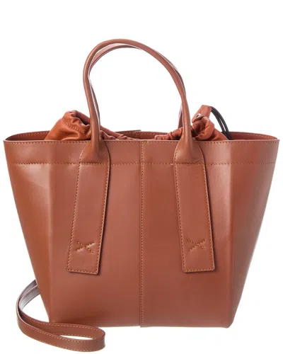 Agl Attilio Giusti Leombruni Agl Trecy Leather Tote In Brown