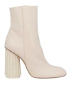 Agl Attilio Giusti Leombruni Agl Woman Ankle Boots Beige Size 8 Leather In Beige