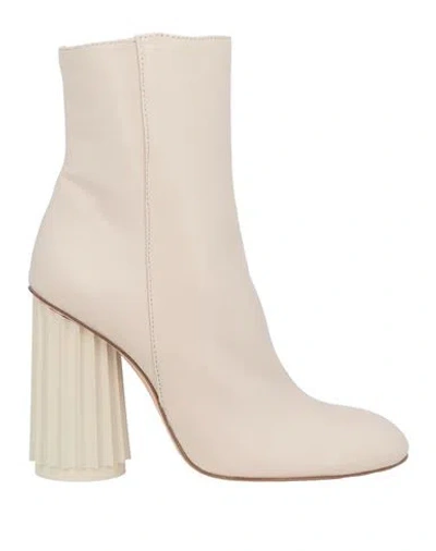 Agl Attilio Giusti Leombruni Agl Woman Ankle Boots Beige Size 8 Leather