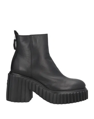 Agl Attilio Giusti Leombruni Agl Woman Ankle Boots Black Size 11 Leather