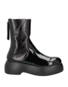 Agl Attilio Giusti Leombruni Agl Woman Ankle Boots Black Size 11 Soft Leather In Black