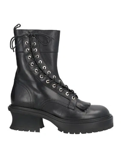 Agl Attilio Giusti Leombruni Agl Woman Ankle Boots Black Size 7 Leather