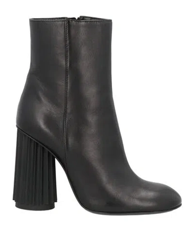 Agl Attilio Giusti Leombruni Agl Woman Ankle Boots Black Size 7 Leather