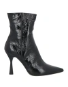 Agl Attilio Giusti Leombruni Agl Woman Ankle Boots Black Size 8.5 Soft Leather In Black