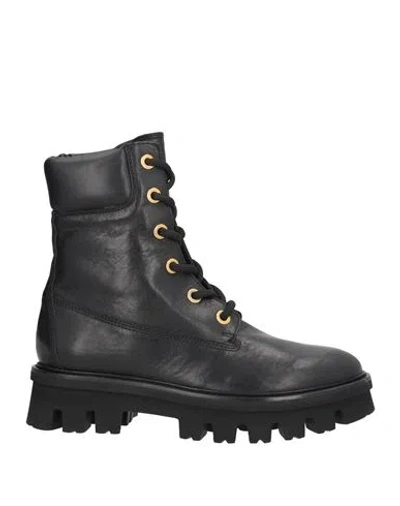 Agl Attilio Giusti Leombruni Agl Woman Ankle Boots Black Size 8 Leather