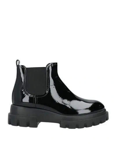 Agl Attilio Giusti Leombruni Agl Woman Ankle Boots Black Size 8 Leather