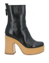 Agl Attilio Giusti Leombruni Agl Woman Ankle Boots Black Size 8 Leather In Black