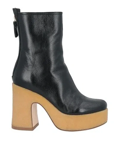 Agl Attilio Giusti Leombruni Agl Woman Ankle Boots Black Size 8 Leather