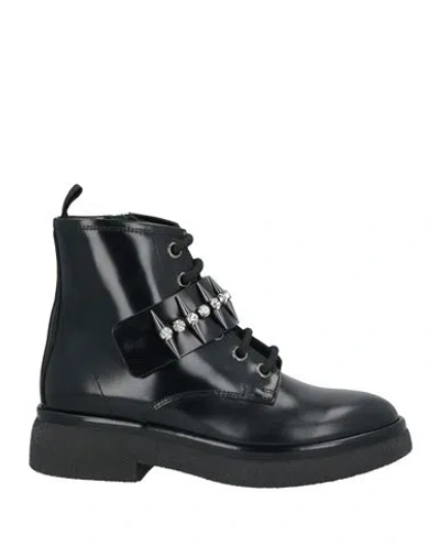 Agl Attilio Giusti Leombruni Agl Woman Ankle Boots Black Size 8 Leather