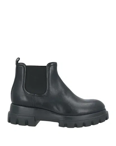 Agl Attilio Giusti Leombruni Agl Woman Ankle Boots Black Size 8 Leather