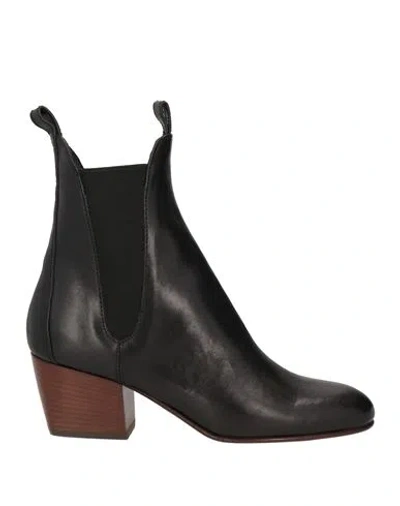 Agl Attilio Giusti Leombruni Agl Woman Ankle Boots Black Size 8 Leather