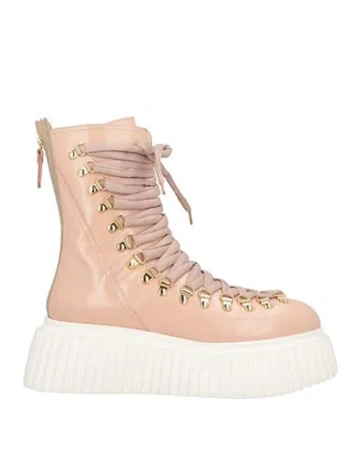 Agl Attilio Giusti Leombruni Agl Woman Ankle Boots Blush Size 6 Soft Leather