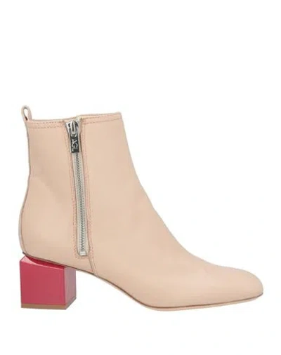 Agl Attilio Giusti Leombruni Agl Woman Ankle Boots Blush Size 8 Leather In Pink