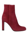 Agl Attilio Giusti Leombruni Agl Woman Ankle Boots Burgundy Size 8 Leather