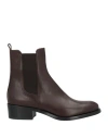 Agl Attilio Giusti Leombruni Agl Woman Ankle Boots Dark Brown Size 7 Leather