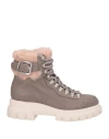 Agl Attilio Giusti Leombruni Agl Woman Ankle Boots Grey Size 10.5 Soft Leather
