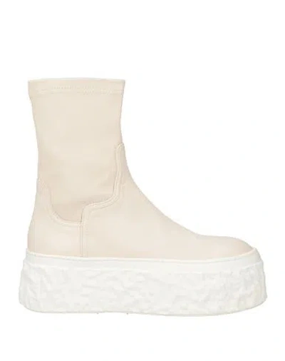 Agl Attilio Giusti Leombruni Agl Woman Ankle Boots Ivory Size 8 Leather In White