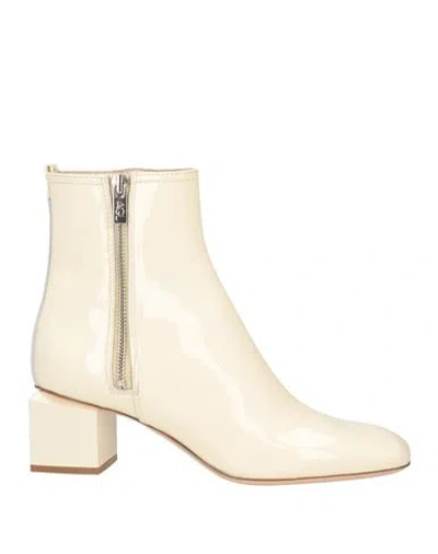 Agl Attilio Giusti Leombruni Agl Woman Ankle Boots Ivory Size 8 Leather In White