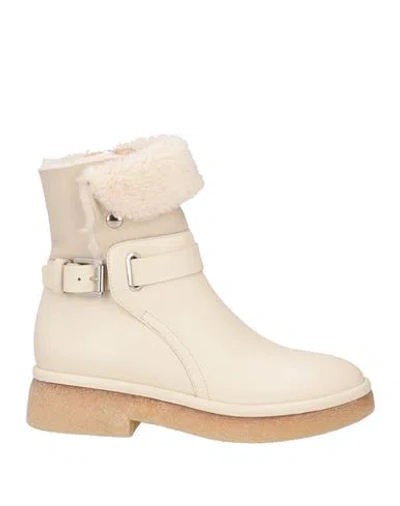 Agl Attilio Giusti Leombruni Agl Woman Ankle Boots Ivory Size 8 Leather In White