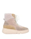 Agl Attilio Giusti Leombruni Agl Woman Ankle Boots Khaki Size 10 Soft Leather In Beige