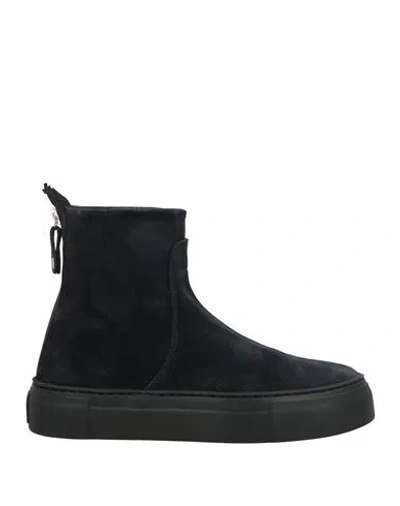 Agl Attilio Giusti Leombruni Agl Woman Ankle Boots Midnight Blue Size 6 Leather