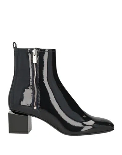Agl Attilio Giusti Leombruni Agl Woman Ankle Boots Midnight Blue Size 8 Leather