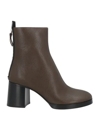 Agl Attilio Giusti Leombruni Agl Woman Ankle Boots Military Green Size 10 Soft Leather
